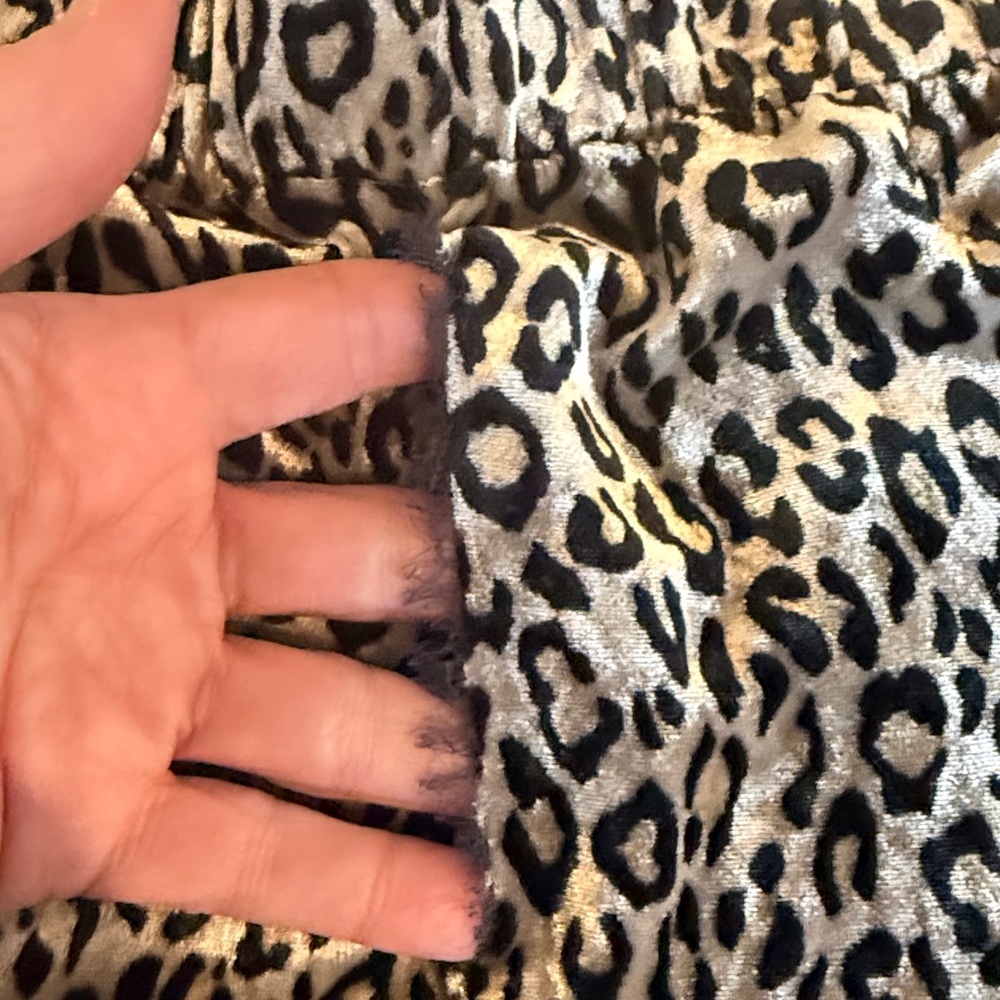 Leopard Print Velvet Joggers - Picture 6 of 7